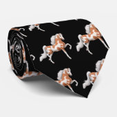 アメリカ人のSaddlebredのペンキの馬のタイ ネクタイ (ロール)