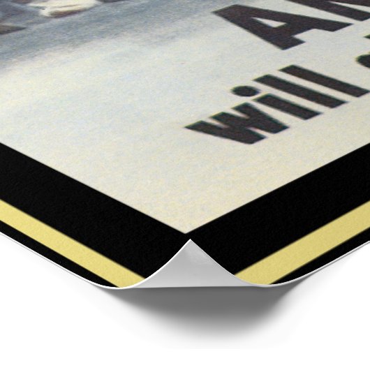 アメリカ人はいつも自由のために戦う ポスター (角)