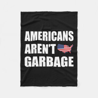 アメリカ人はゴミ捨てトランプ2024Tee Trump Suppではない フリースブランケット