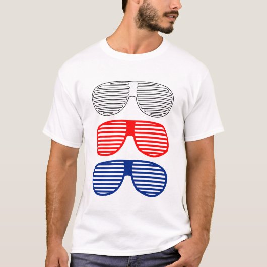 アメリカ人はワイシャツを影で覆います Tシャツ (正面)