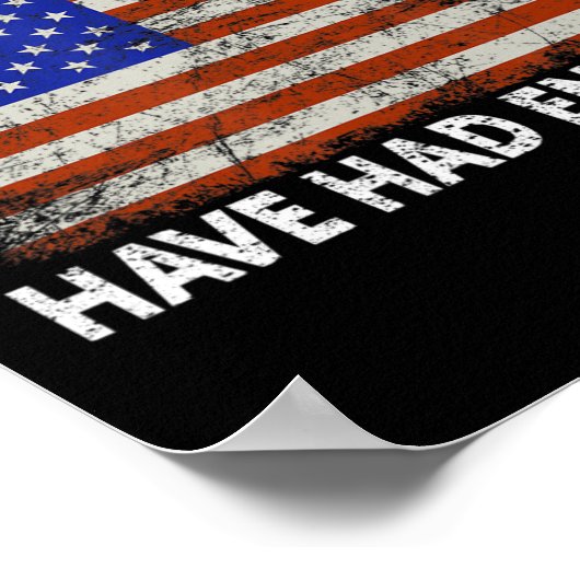 アメリカ人は十分誇りを持っただ ポスター (角)