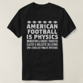 アメリカ人は物理学 Tシャツ (デザイン正面)