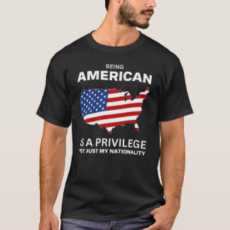 アメリカ人は特権である Tシャツ
