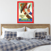 アメリカ人みんなで勝利のために戦おう キャンバスプリント (インサイチュ (寝室))