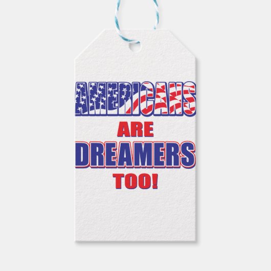 アメリカ人もドリーマーだ! ギフトタグ (正面)