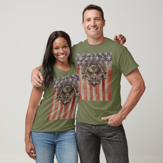 アメリカ人を持つHiram Abiffのフリーメーソン会員はワイシャツを着色します Tシャツ (ユニセックス)