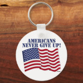 アメリカ人与えは決して! キーホルダー (正面)