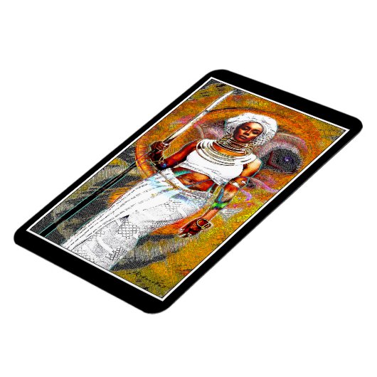 アメリカ人女性の戦士 マグネット (左側)