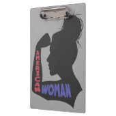 アメリカ人女性ダークグレー クリップボード (左)