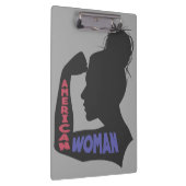 アメリカ人女性ダークグレー クリップボード (右)