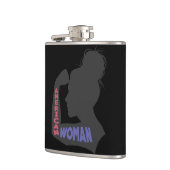 アメリカ人女性ダークグレー フラスク (左)