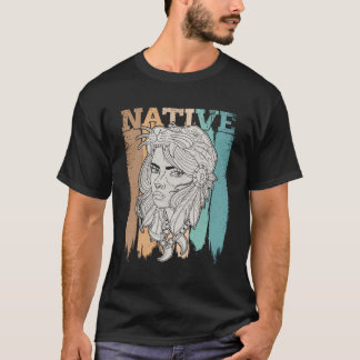 アメリカ人女性古代ヘアドス平和国家 Tシャツ