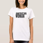 「アメリカ人女性」 Tシャツ (正面)