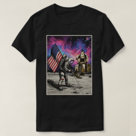 アメリカ人宇宙飛行士 Tシャツ