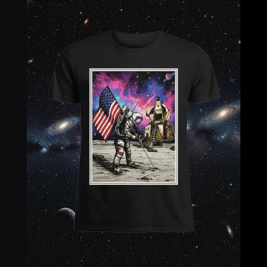 アメリカ人宇宙飛行士 Tシャツ