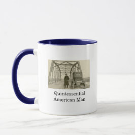 アメリカ人男性の実写フォト コーヒーマグ マグカップ
