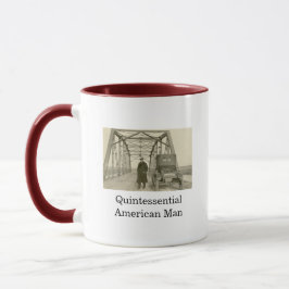 アメリカ人男性の実写フォト コーヒーマグ マグカップ