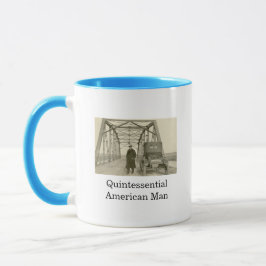 アメリカ人男性の実写フォト コーヒーマグ マグカップ