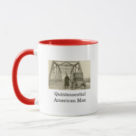 アメリカ人男性の実写フォト コーヒーマグ マグカップ
