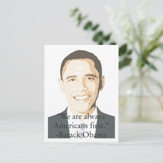 アメリカ人第一 ポストカード (スタンド正面)