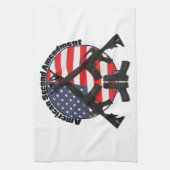 アメリカ人第2の修正 キッチンタオル (縦)