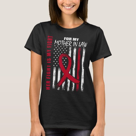 アメリカ人義母 多発性骨髄腫 啓発 Tシャツ (正面)