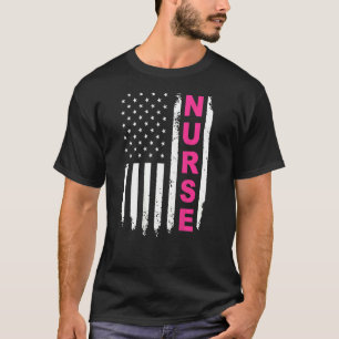 アメリカ人誇りを持ったになる熱いナース Tシャツ