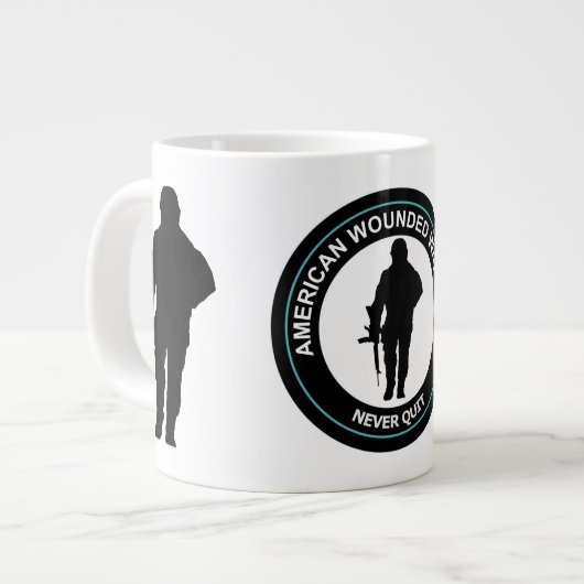 アメリカ人負傷戦士コーヒーマグ ジャンボコーヒーマグカップ (正面左)