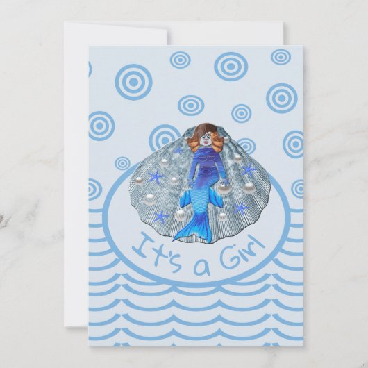 アメリカ人魚シェル女の子だ 招待状 (正面)