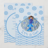 アメリカ人魚シェル女の子だ 招待状 (正面/裏面)