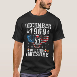 アメリカ人1969年12月誕生日51年Bei Tシャツ
