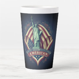 アメリカ人。 カフェラテマグ