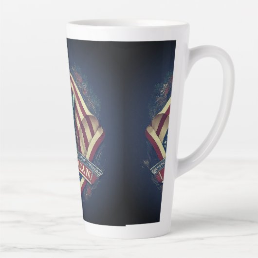 アメリカ人。 カフェラテマグ (右)