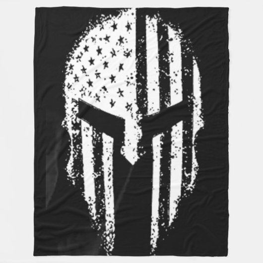 アメリカ人 フリースブランケット (正面)