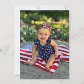 アメリカ人Babe 7月1日誕生日 サンキューカード (裏面)