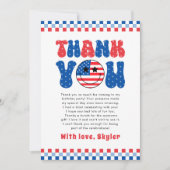 アメリカ人Babe 7月1日誕生日 サンキューカード (正面)