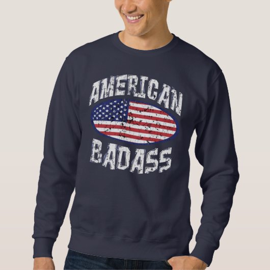 アメリカ人Badass スウェットシャツ (正面)