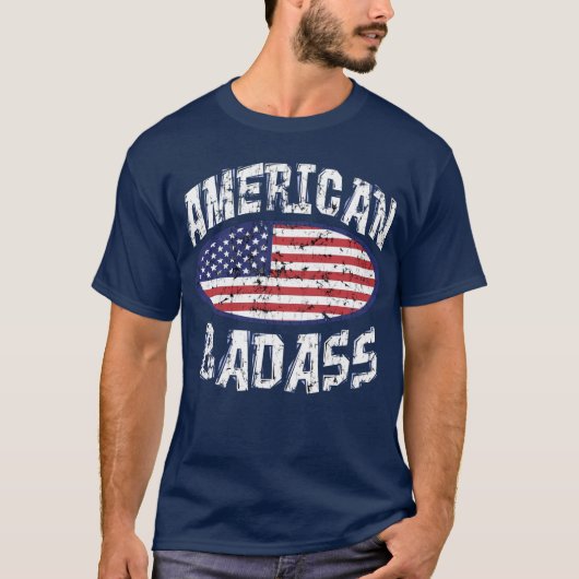 アメリカ人Badass Tシャツ (正面)