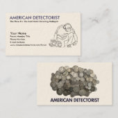 アメリカ人Detectorist 名刺 (正面/裏面)