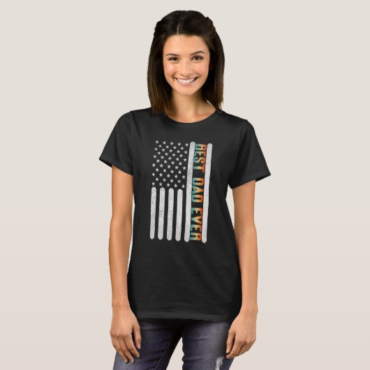 アメリカ人Fとメンス父最高のの日のパパ Tシャツ (正面フル)