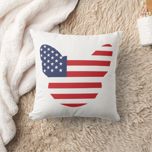 アメリカ人Frenchie クッション (ブランケット)