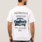 アメリカ人Muscle、1969年のCamaro Z28 Tシャツ (裏面)