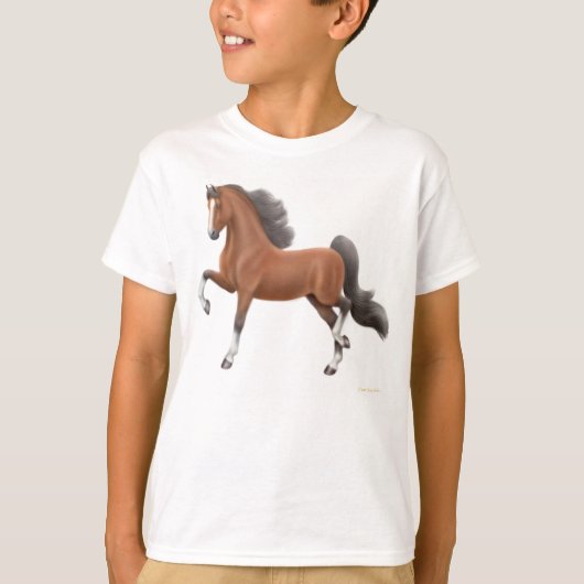 アメリカ人SaddlebredはTシャツをからかいます Tシャツ (正面)