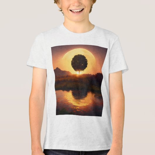 アメリカ伝統的のタトゥーデザインTシャはっきりしたツ – , トライブレンドＴシャツ (正面)