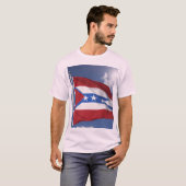 アメリカ伝統的のタトゥーTシャツ(アメリカ国旗) Tシャツ (正面フル)