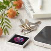 アメリカ伝統的スケルトン手タトゥー キーホルダー (側面)