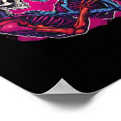 アメリカ伝統的スケルトン手タトゥー ポスター (角)