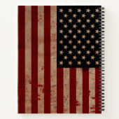 アメリカ伝統的国旗の家族レシピクックブック ノートブック (裏面)