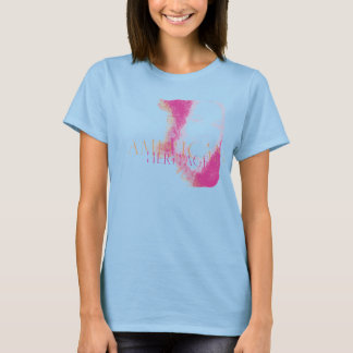 アメリカ伝統Tシャツピンク&タンジェリンダスト Tシャツ