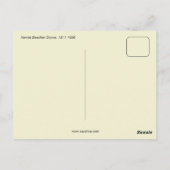 アメリカ作家ハリエビーシャストウェスケッチ ポストカード (裏面)